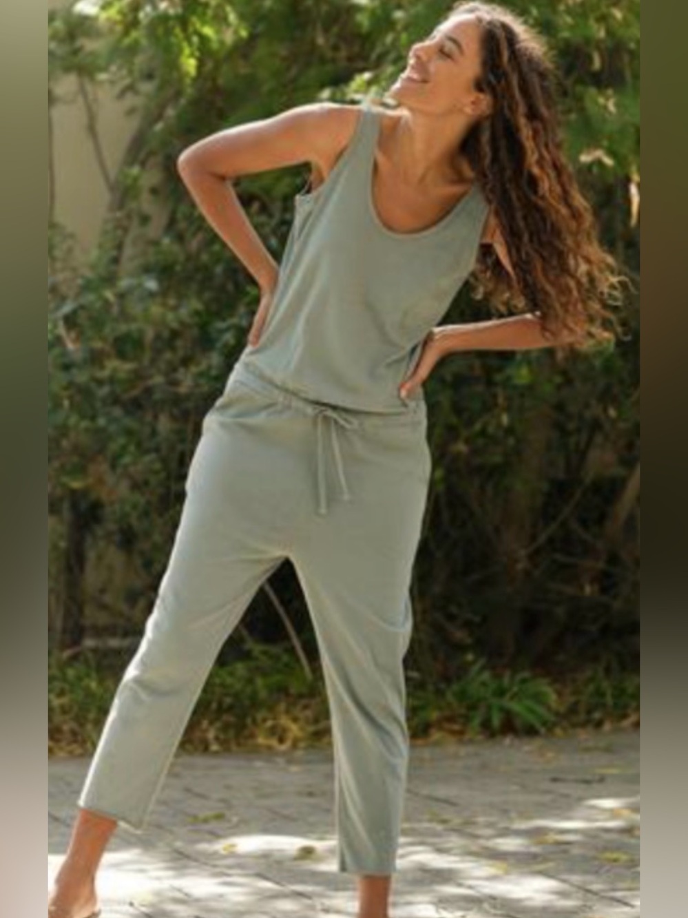 Frank & Eileen Jumpsuit in Sage